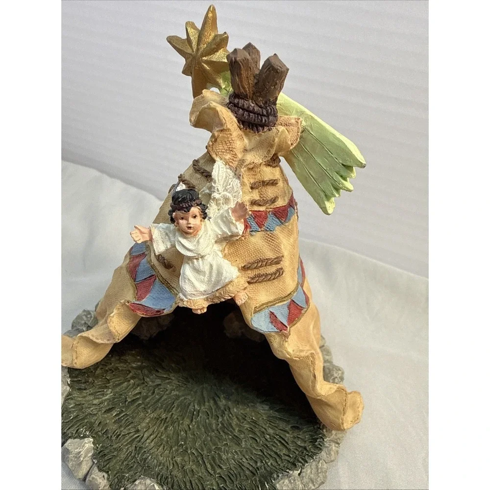 Vintage 1992 House of Lloyd Native American Nativity Teepee Creche Replacement